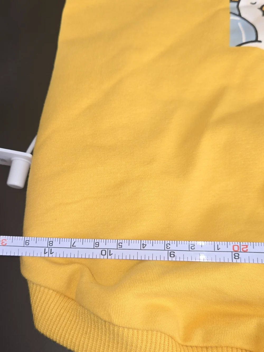 Yellow Cartoon Seagull Dog Hoodie with Hood